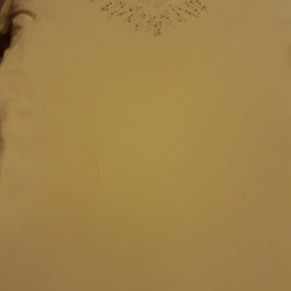 Women's Lemon Yellow 3/4 Sleeved Top Size XL